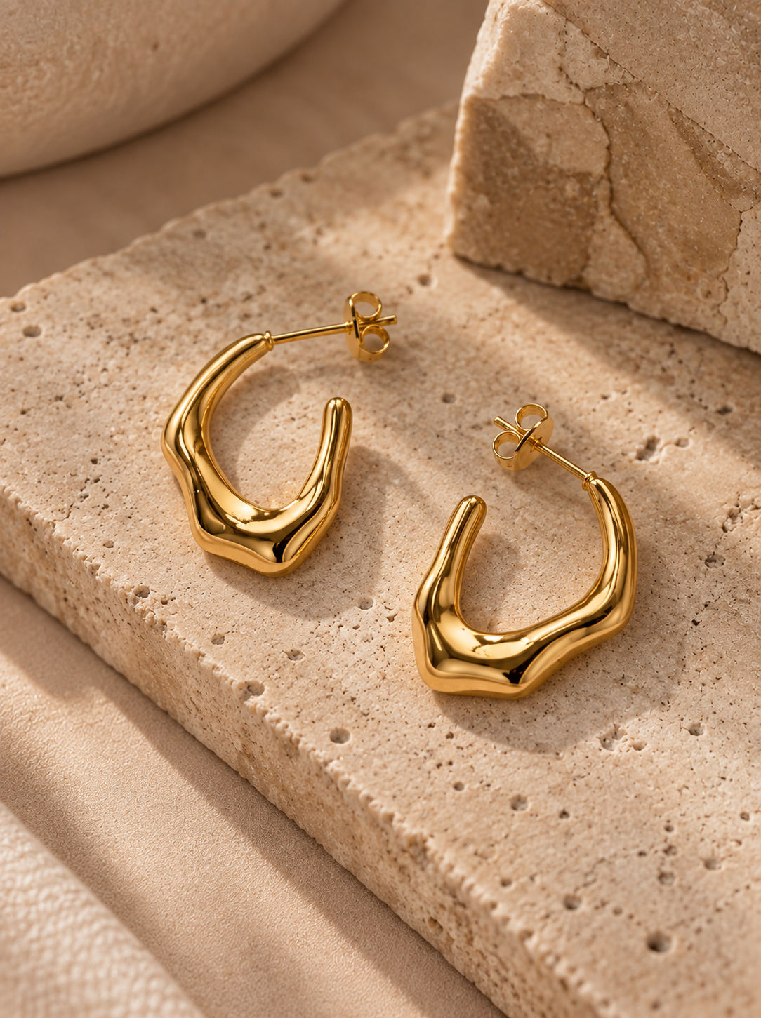 Geometrical Abstract Earrings - Image 2