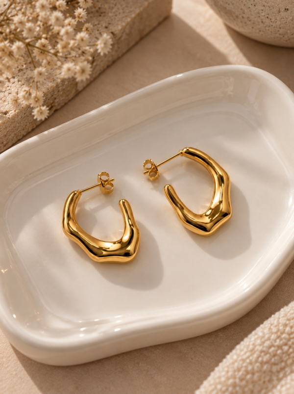 Geometrical Abstract Earrings - Image 1