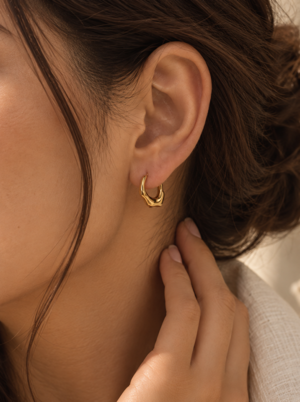 Geometrical Abstract Earrings - Image 3