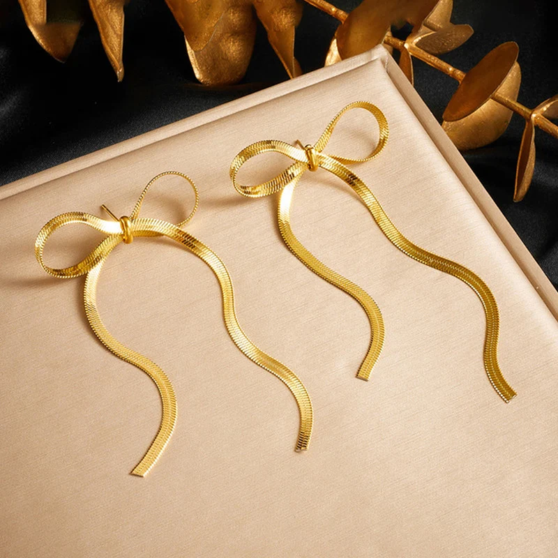 Bow Dangler Earrings