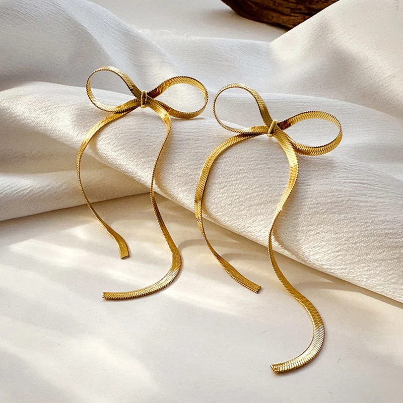 Bow Dangler Earrings
