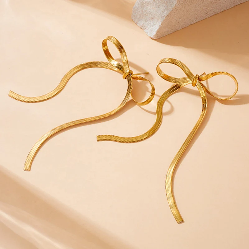 Bow Dangler Earrings