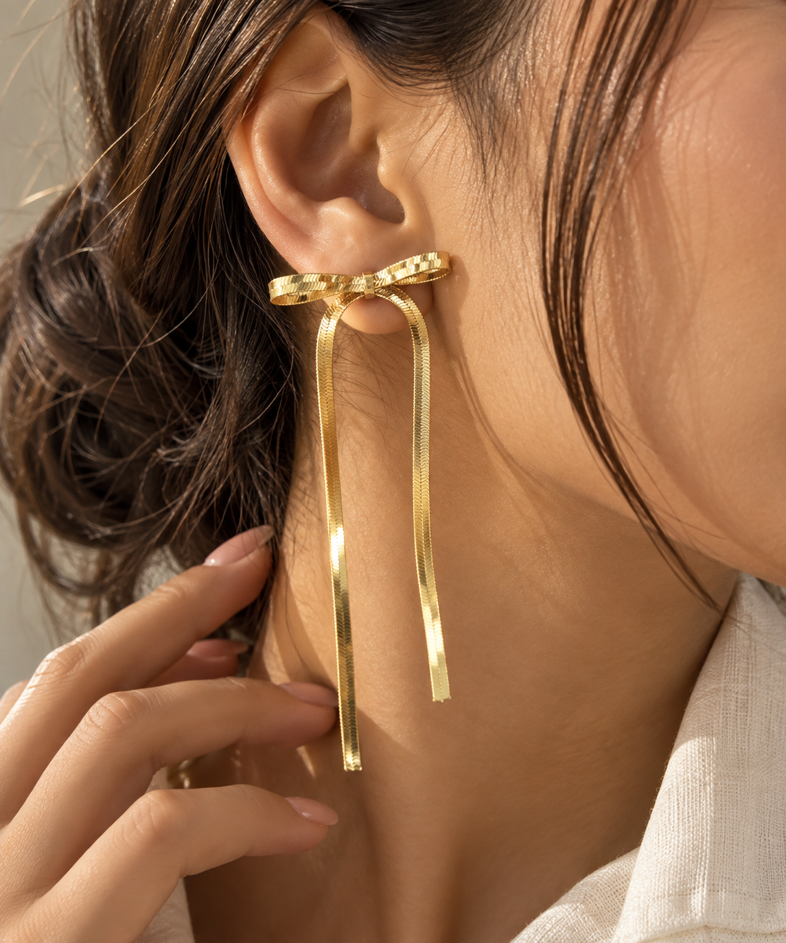 Bow Dangler Earrings - Image 4