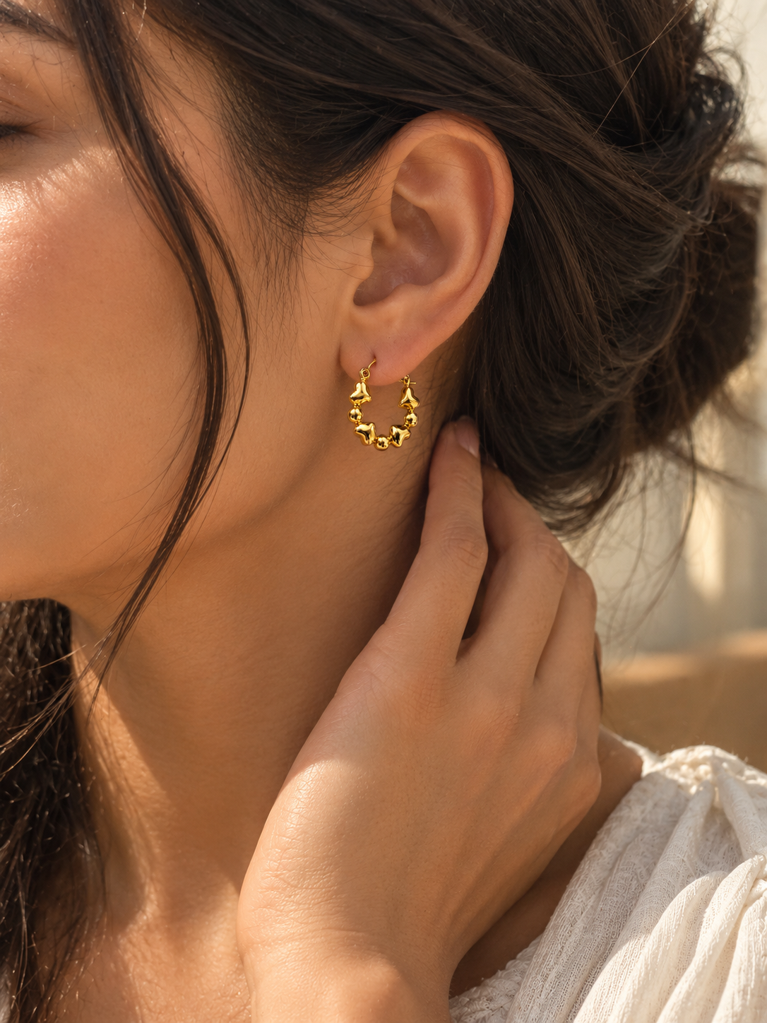 All Heart Hoop Earrings - Image 3