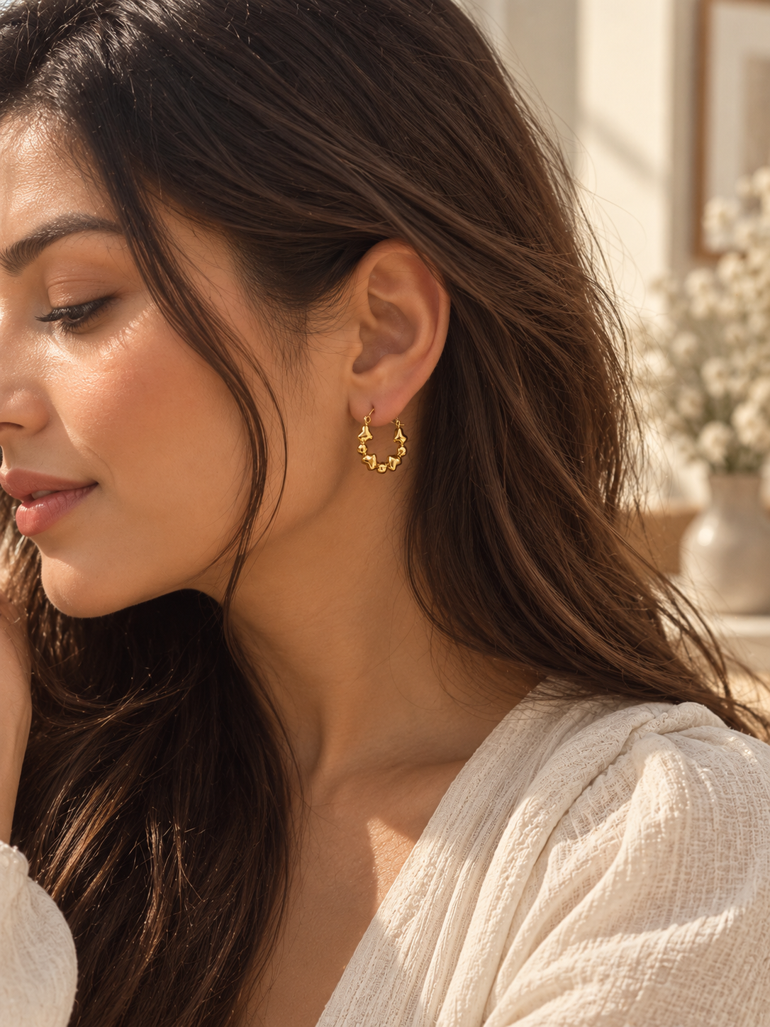 All Heart Hoop Earrings - Image 2