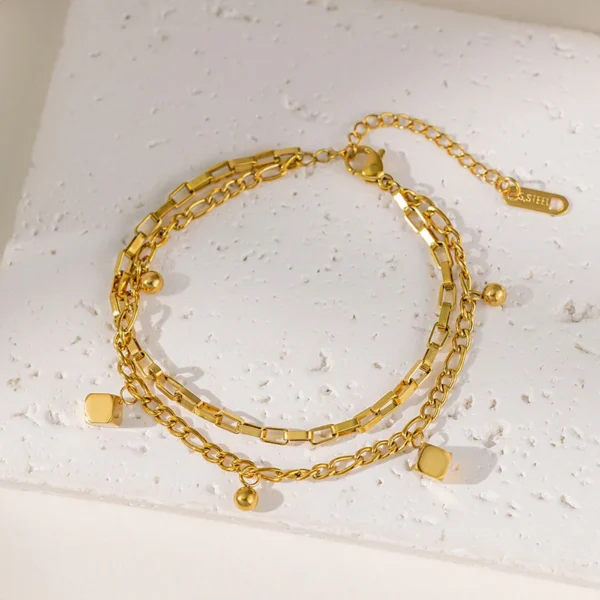 Chic Double Layered Bracelet - Image 1