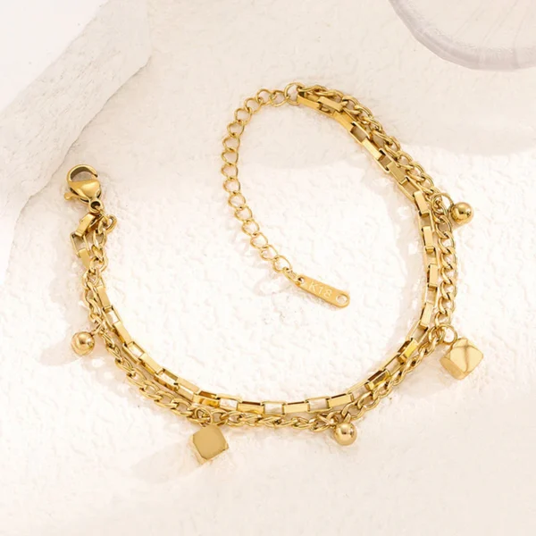 Chic Double Layered Bracelet - Image 4