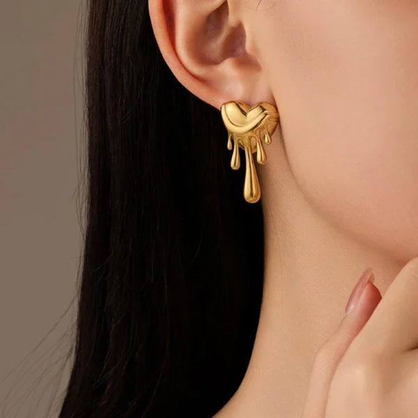 Melting Heart Earrings - Image 4