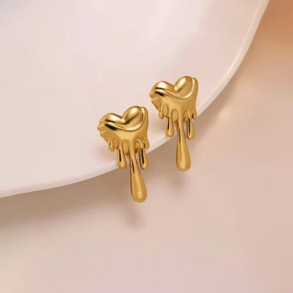 Melting Heart Earrings - Image 2