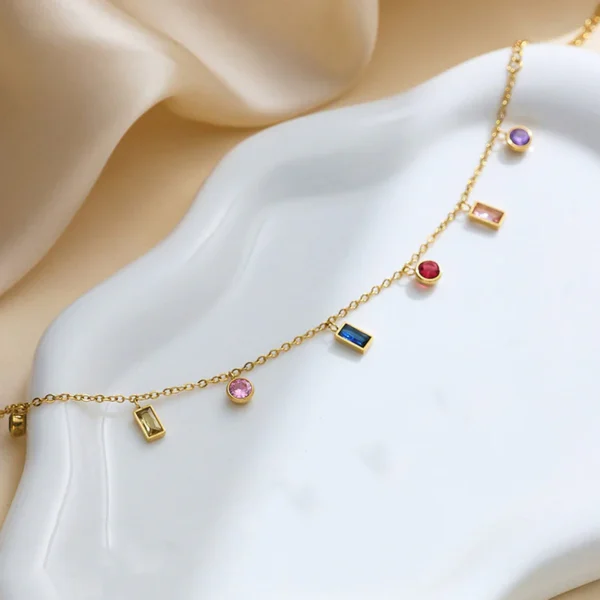 Multi-stone Charm Bracelet - Image 4