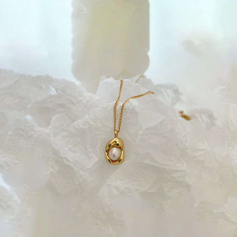 Pearl Studded Contemporary Necklace