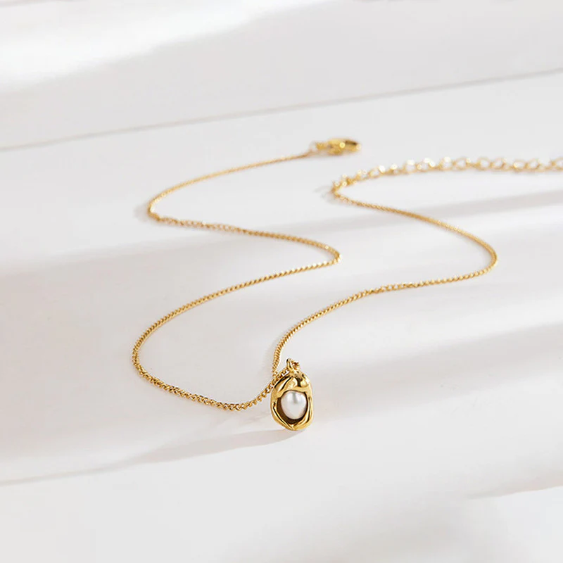Pearl Studded Contemporary Necklace