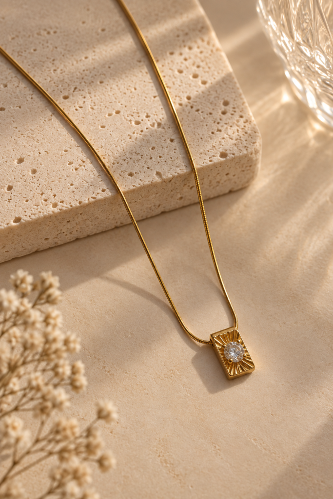 Stone Bar Necklace