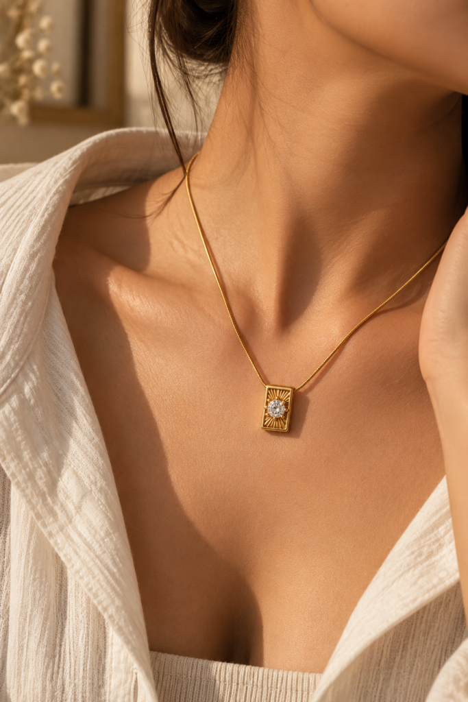 Stone Bar Necklace