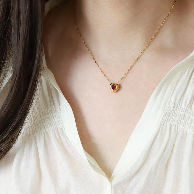 Red Heart Necklace