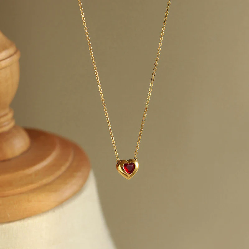 Red Heart Necklace