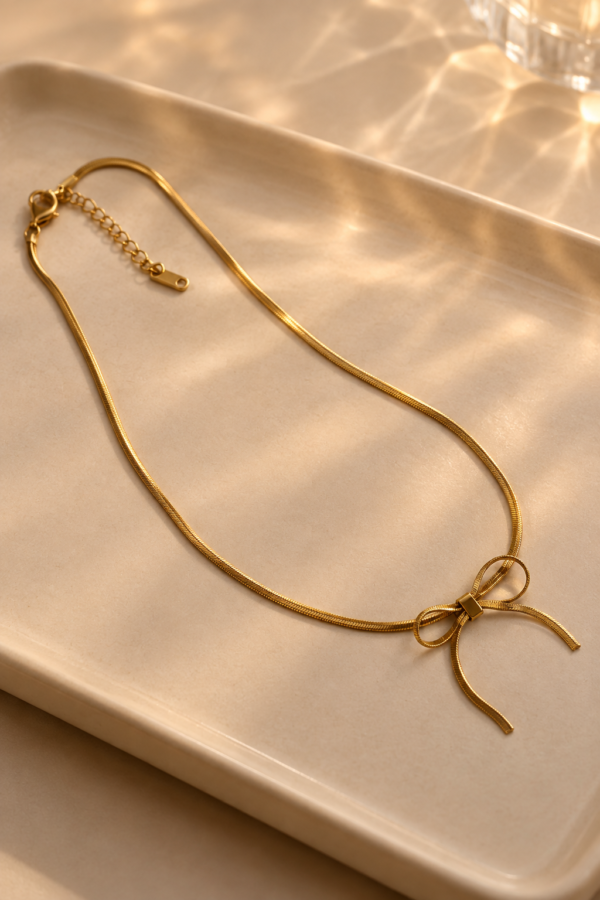 Classic Bow Knot Necklace - Image 4