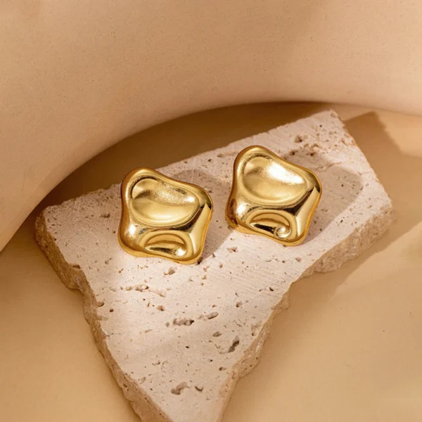 Contemporary Stud Earrings - Image 3
