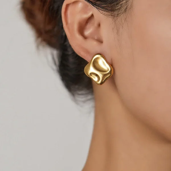 Contemporary Stud Earrings - Image 2