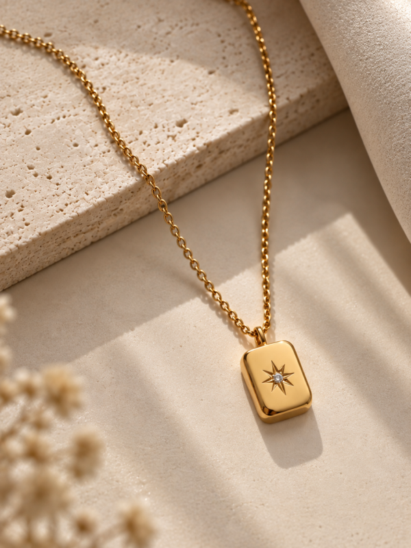 Geometrical Star Necklace - Image 3