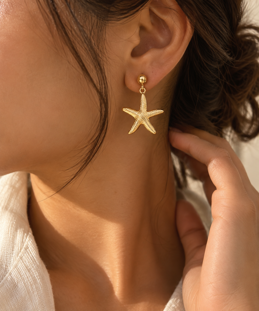 Star Drop Earrings