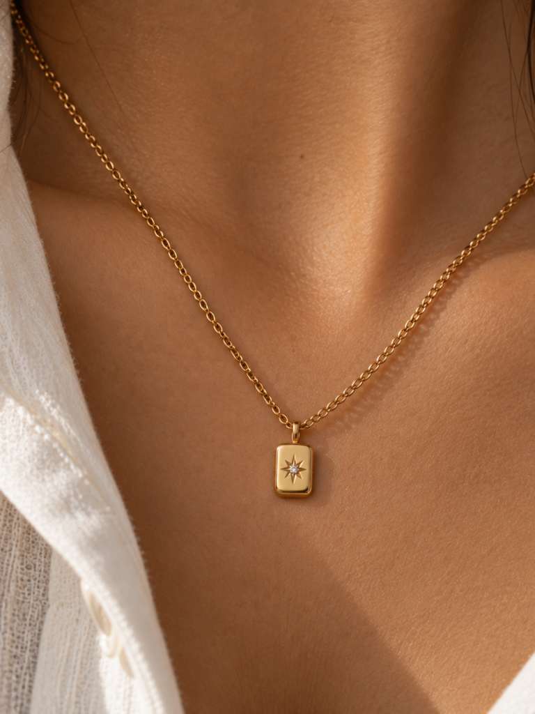 Geometrical Star Necklace