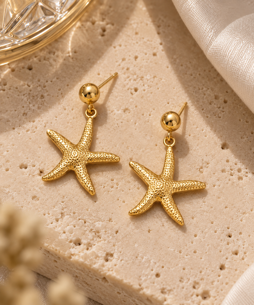 Star Drop Earrings