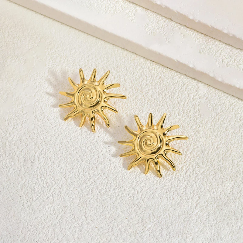 Sun-shine Stud Earrings