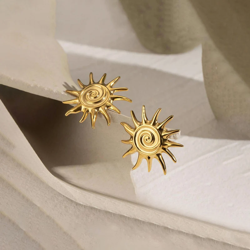 Sun-shine Stud Earrings
