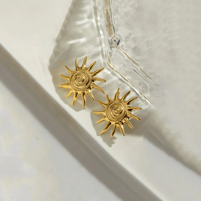 Sun-shine Stud Earrings