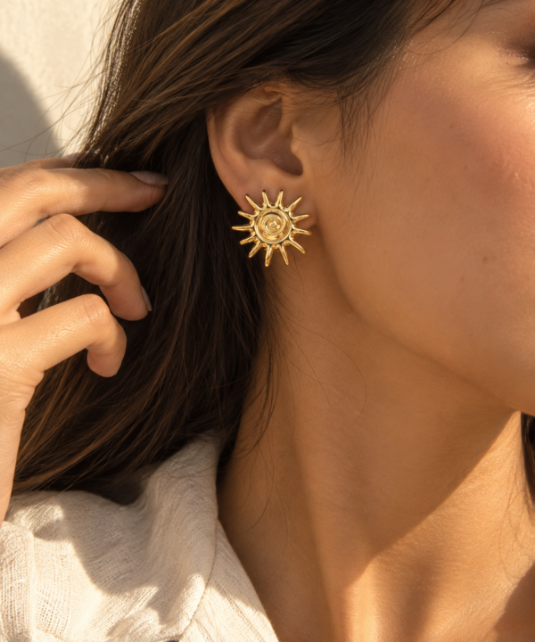 Sun-shine Stud Earrings - Image 2