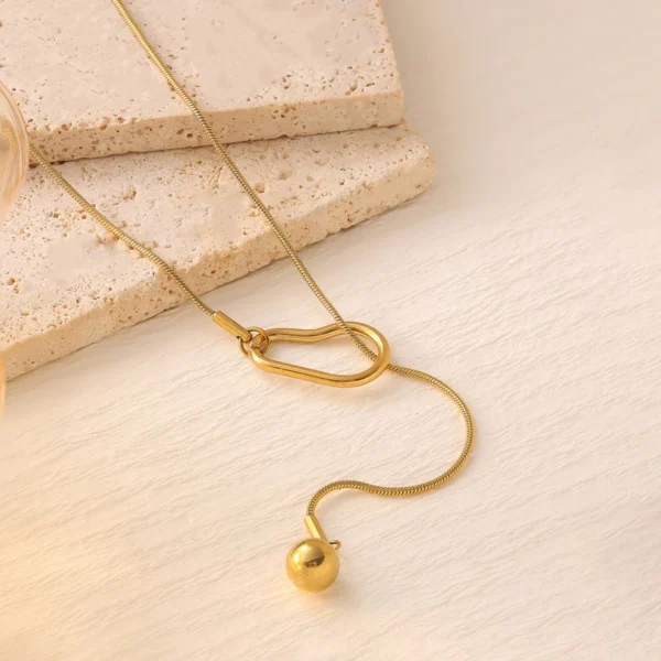 Quirky Ball Drop Necklace - Image 3