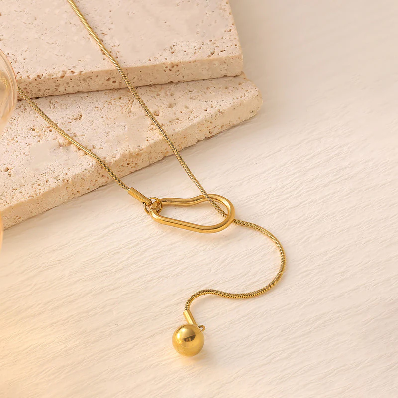 Quirky Ball Drop Necklace