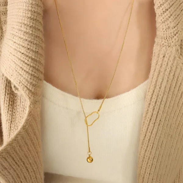 Quirky Ball Drop Necklace - Image 2