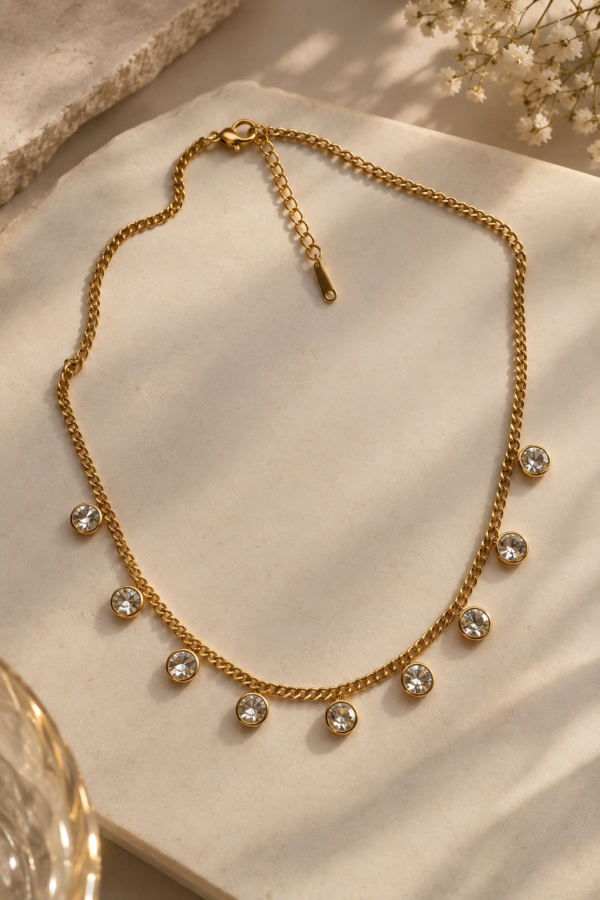 Shimmering Diamond Necklace - Image 2